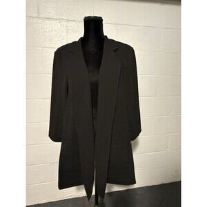 NYCC Blazer Womens 2X Black  Sleeve Stretch Work Office Cardigan  Blazer
